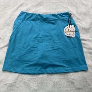 Tail‎ White Label Skort 17" Pull On Tennis Golf Pickleball Pockets Bali Blue NEW